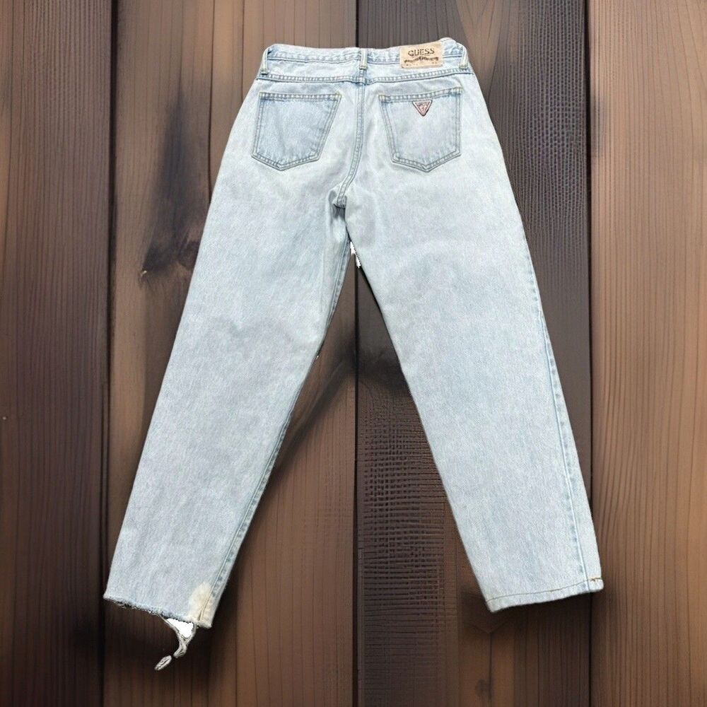 Vintage Guess USA Jeans Size 1 Acid Wash Baggy 90s High‎ Rise Taper Grunge